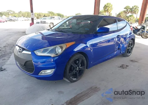 2012 Hyundai Veloster Base W/Gray from USA, damaged, VIN KMHTC6AD2CU065076